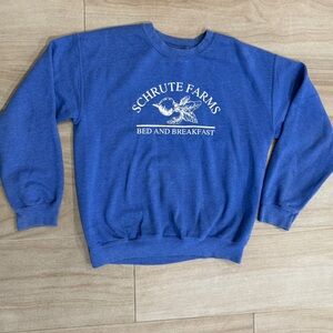 “The Office” Schrute Farms Blue sweatshirt - Size M